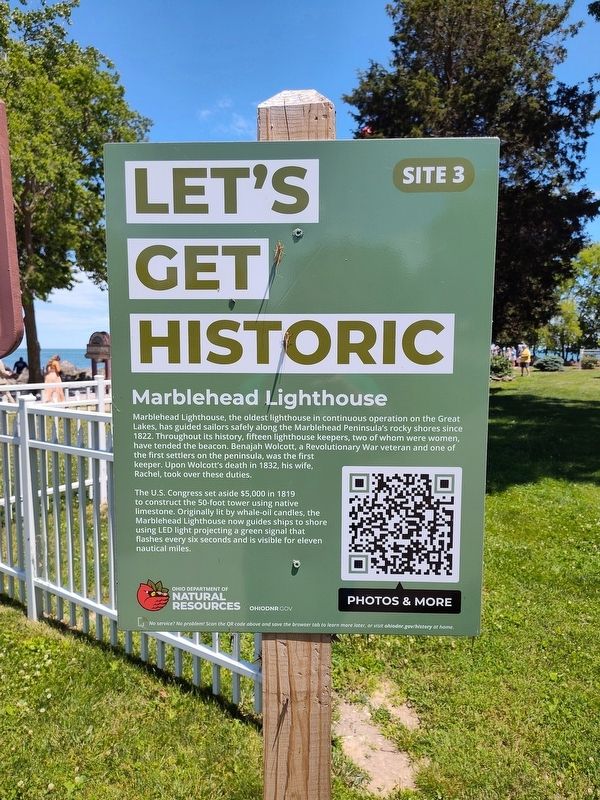 Marblehead Lighthouse Marker image. Click for full size.