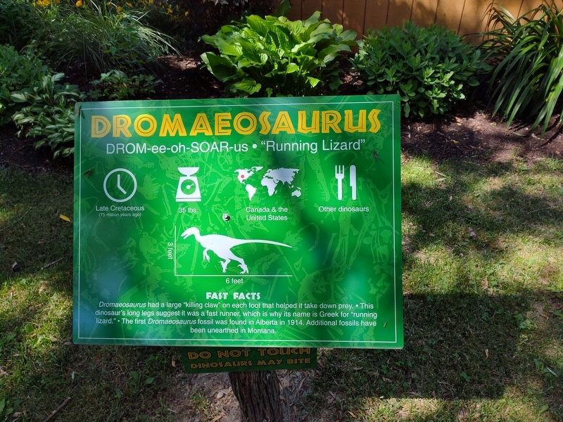 Dromaeosaurus Marker image. Click for full size.