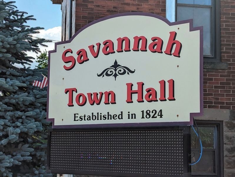 Savannah Town Hall image. Click for full size.