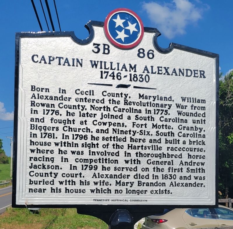 Captain William Alexander Marker image. Click for full size.