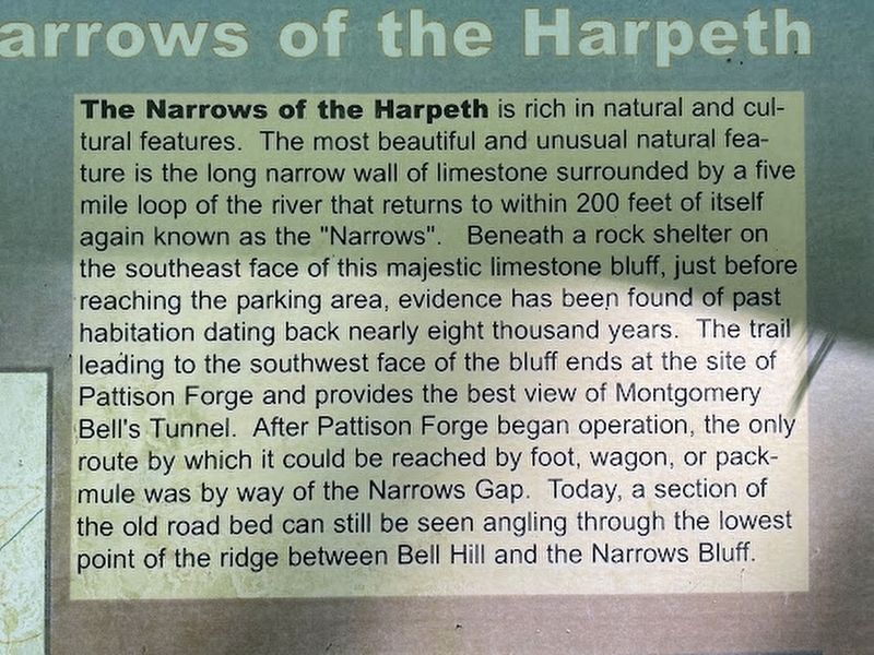 Narrows of the Harpeth Marker image. Click for full size.
