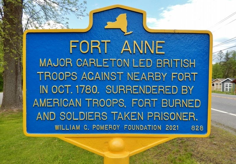 Fort Anne Marker image. Click for full size.