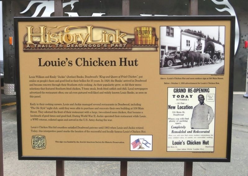 Louie's Chicken Hut Marker image. Click for full size.