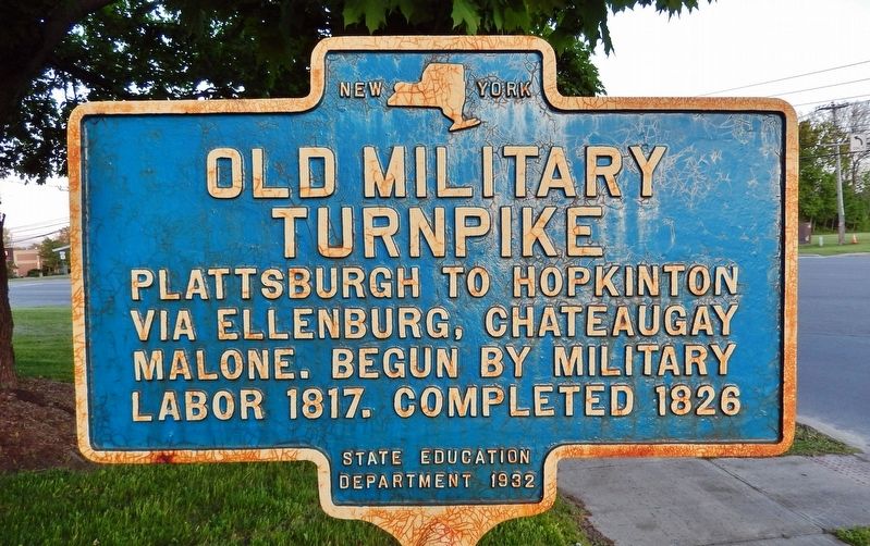 Old Military Turnpike Marker image. Click for full size.