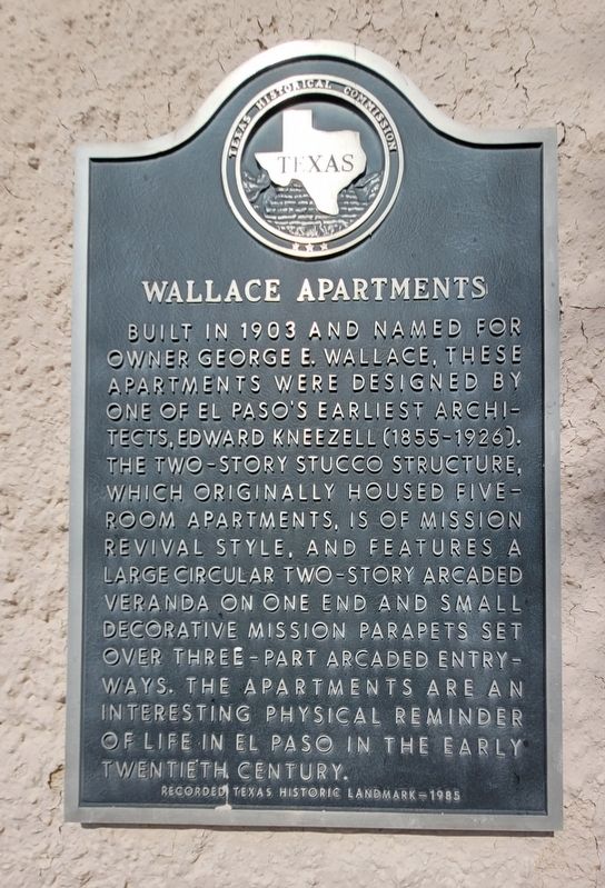 Wallace Apartments Marker image. Click for full size.