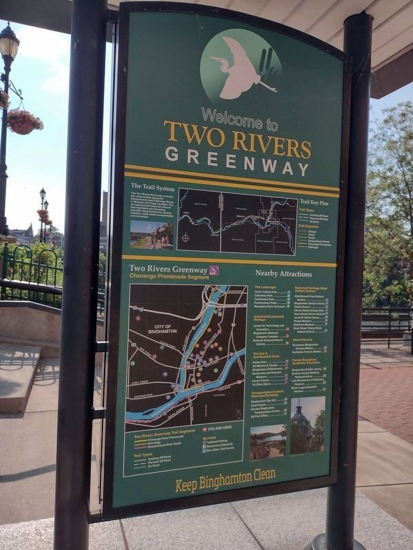 Welcome to Two Rivers Greenway Marker image. Click for full size.