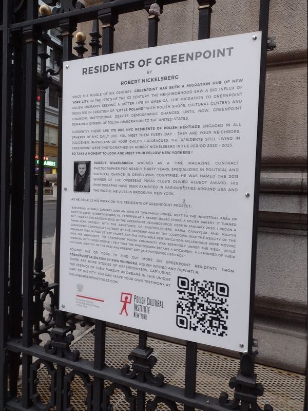 Residents of Greenpoint Marker image. Click for full size.