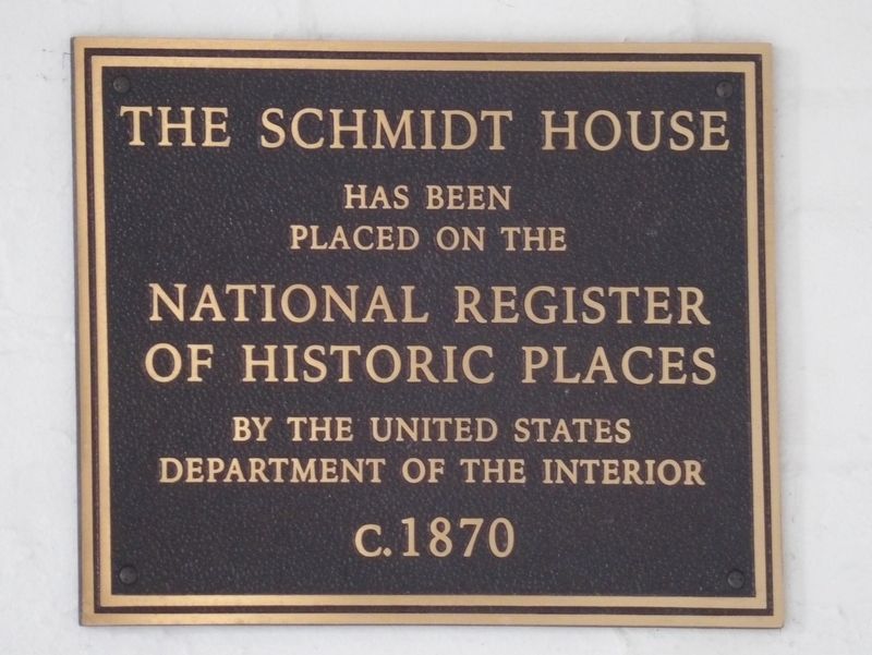 The Schmidt House Marker image. Click for full size.
