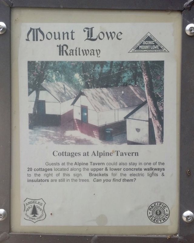 Cottages at Alpine Tavern Marker image. Click for full size.