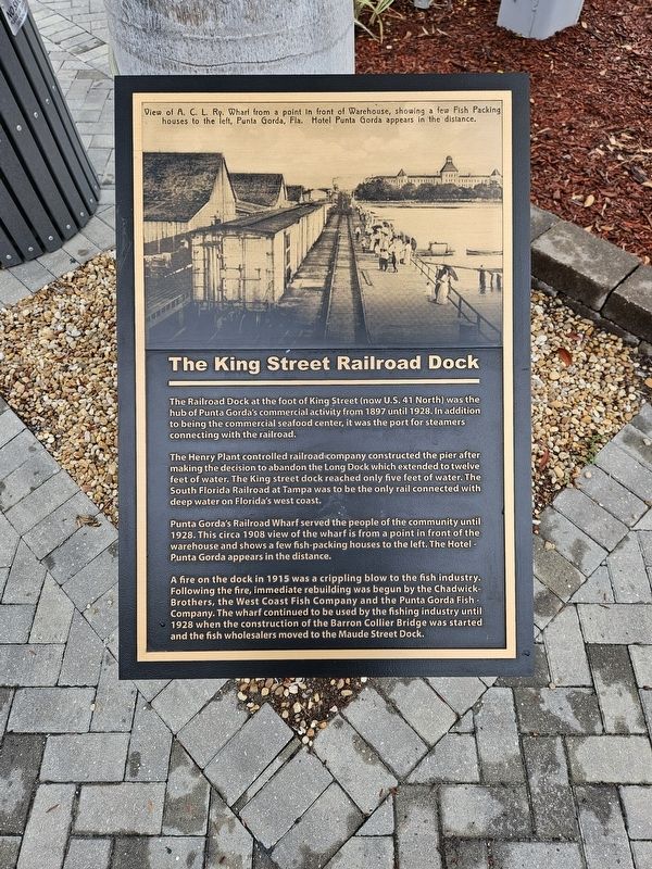 The King Street Railroad Dock Marker image. Click for full size.