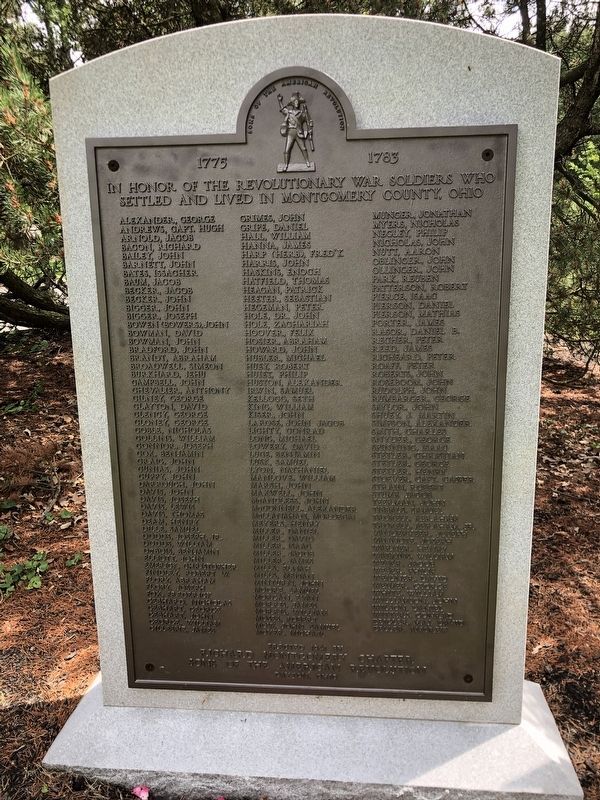 Montgomery County Revolutionary War Veterans Memorial Marker image. Click for full size.