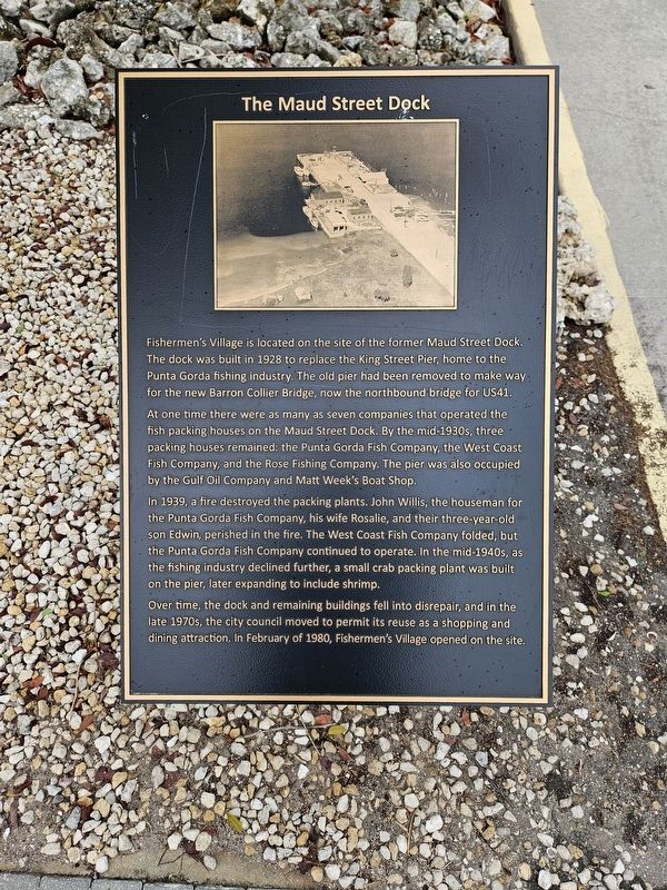The Maud Street Dock Marker image. Click for full size.