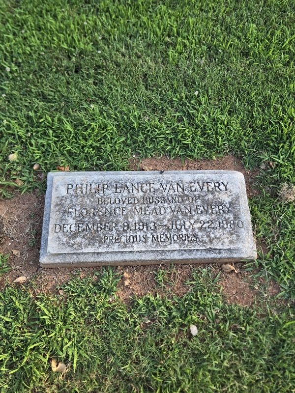Philip Lance Van Every grave site image. Click for full size.