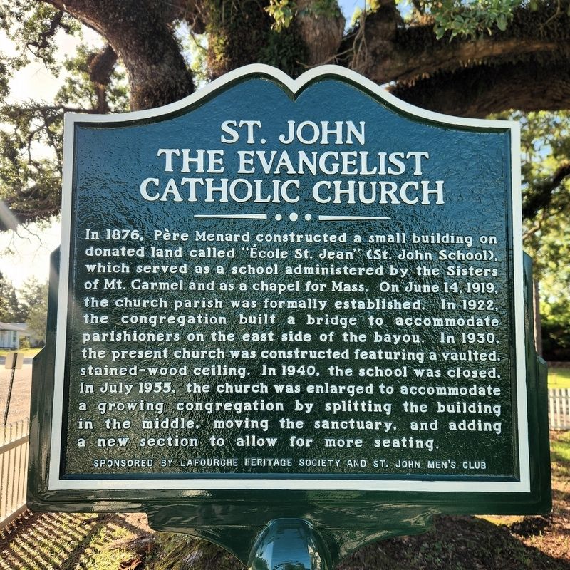 St. John The Evangelist Catholic Church Marker image. Click for full size.