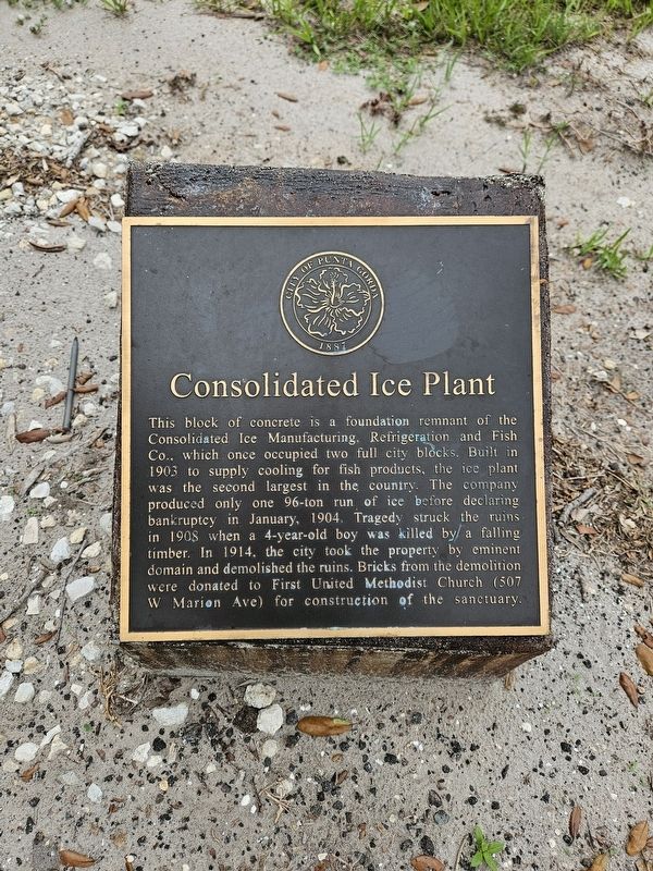 Consolidated Ice Plant Marker image. Click for full size.
