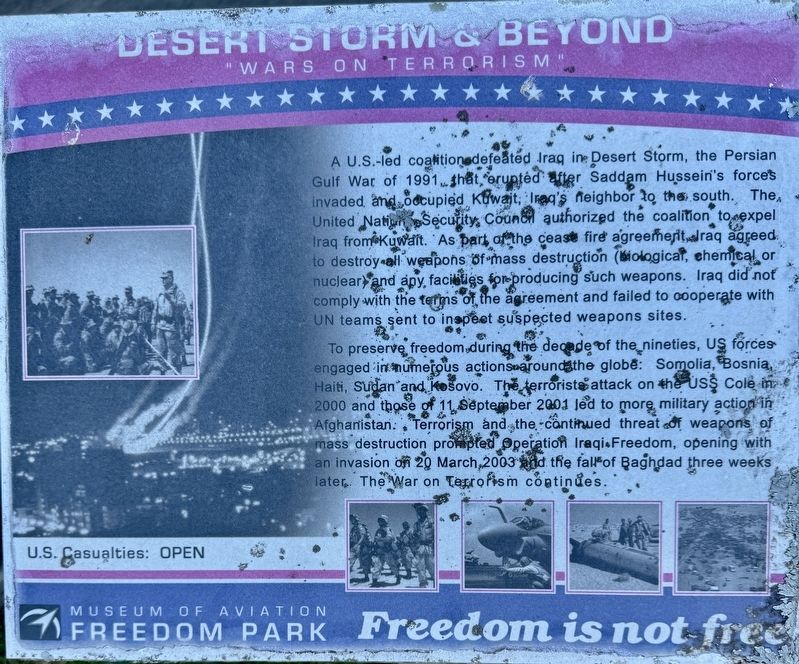 Desert Storm & Beyond Marker image. Click for full size.