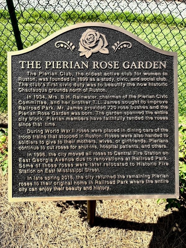 The Pierian Rose Garden Marker image. Click for full size.