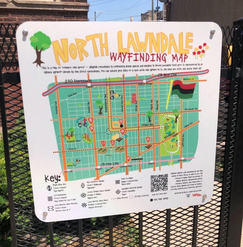 North Lawndale Wayfinding Map Marker image. Click for full size.