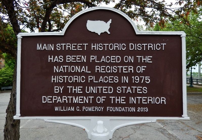 Main Street Historic District Marker image. Click for full size.