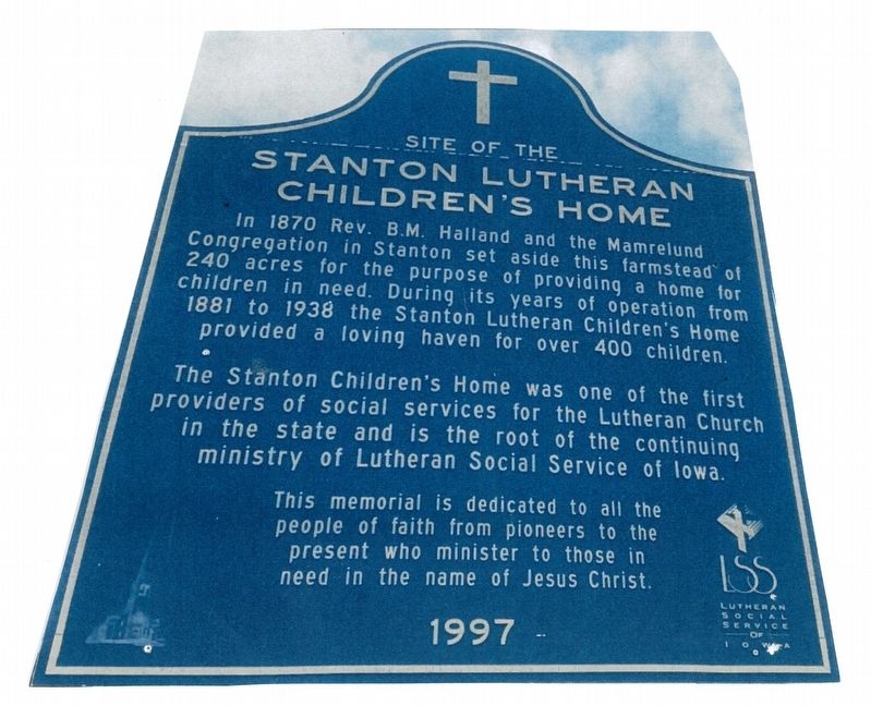Stanton Lutheran Children's Home Marker image. Click for full size.