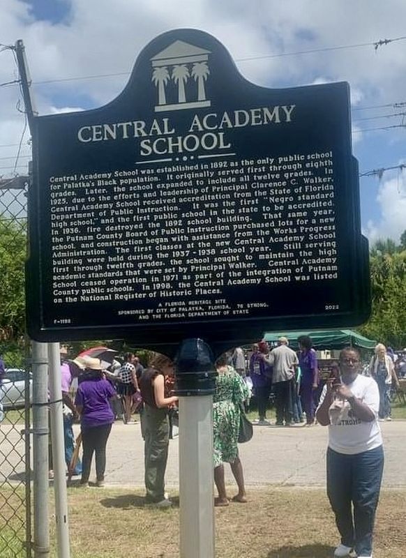 Central Academy School Marker image. Click for full size.