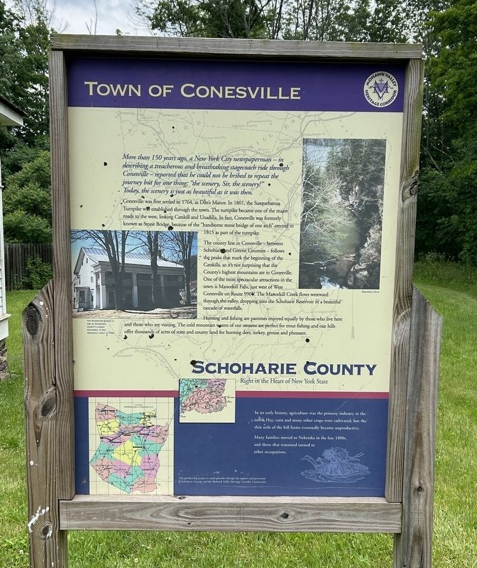Town of Conesville Marker image. Click for full size.