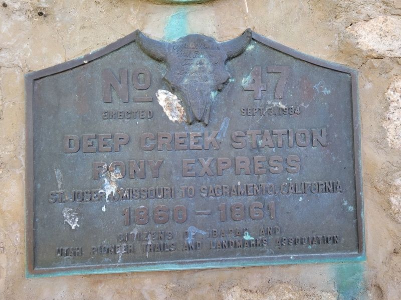 Deep Creek Station Marker image. Click for full size.