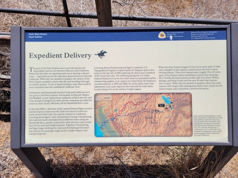 Expedient Delivery Marker image. Click for full size.