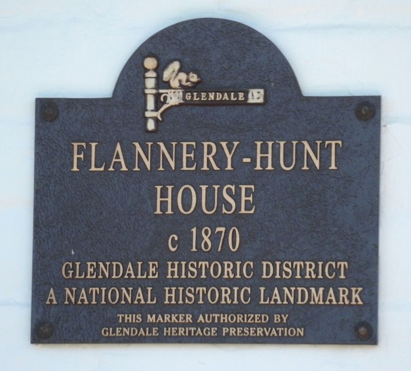 Flannery-Hunt House Marker image. Click for full size.