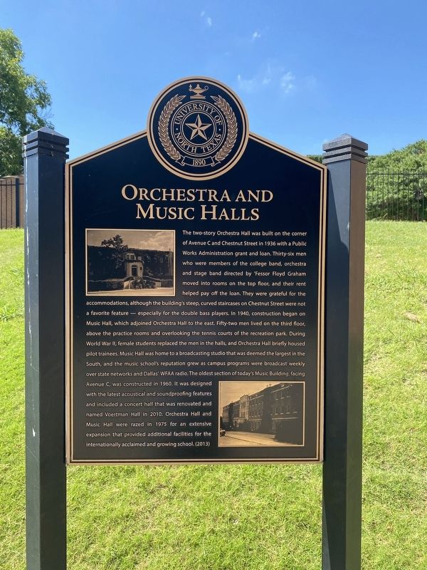 Orchestra and Music Halls Marker image. Click for full size.