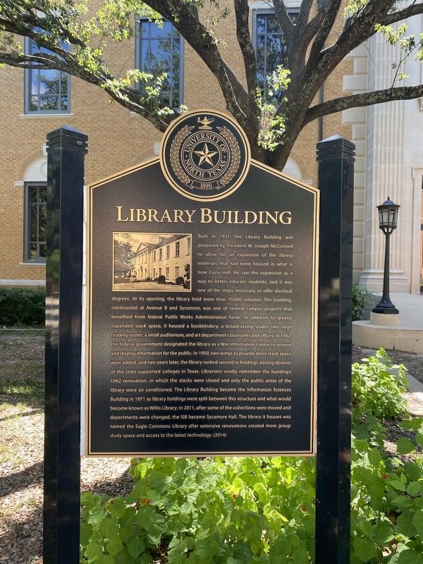 Library Building Marker image. Click for full size.