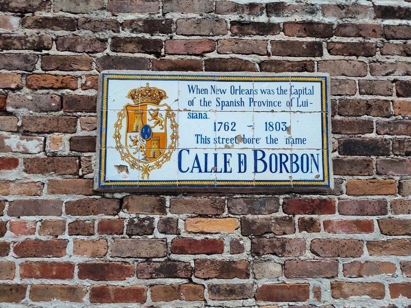 Calle de Bourbon Marker image. Click for full size.