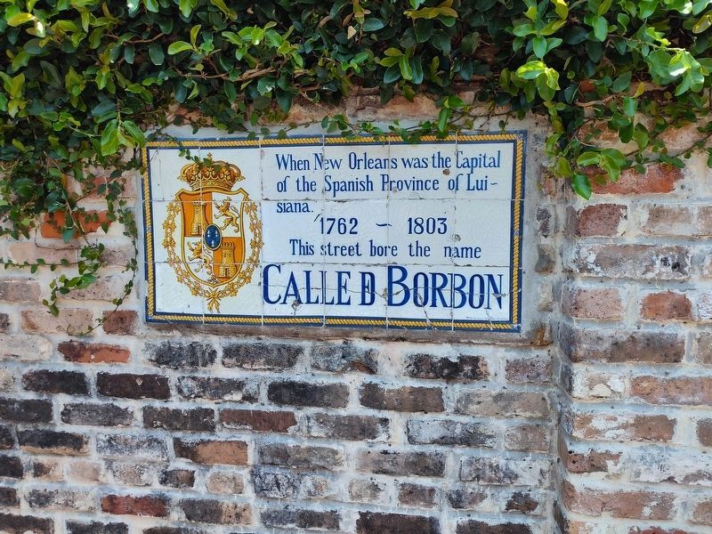 Calle de Bourbon Marker image. Click for full size.