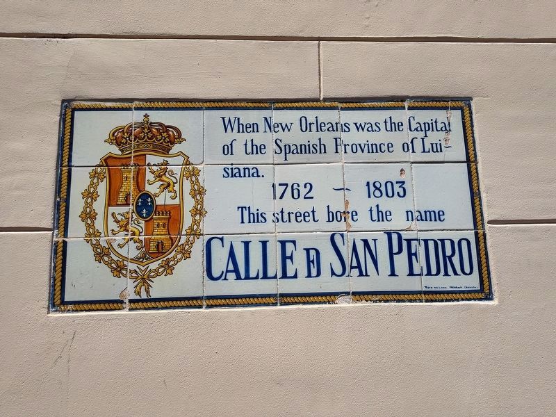 Calle de San Pedro Marker image. Click for full size.