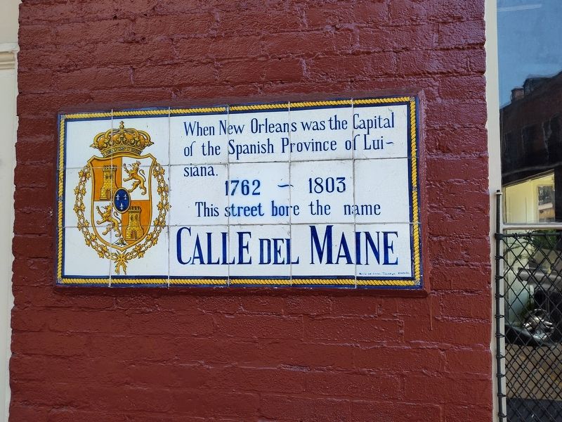 Calle Del Maine Marker image. Click for full size.