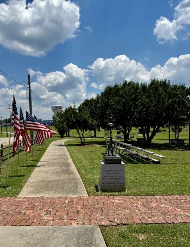 PFC. John E. Brown Memorial Pathway Marker image. Click for full size.