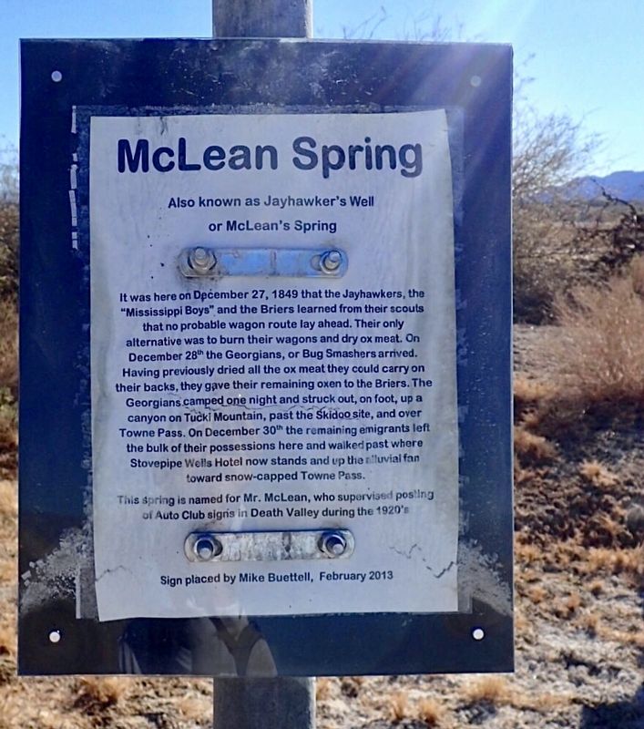 McLean Spring Marker image. Click for full size.
