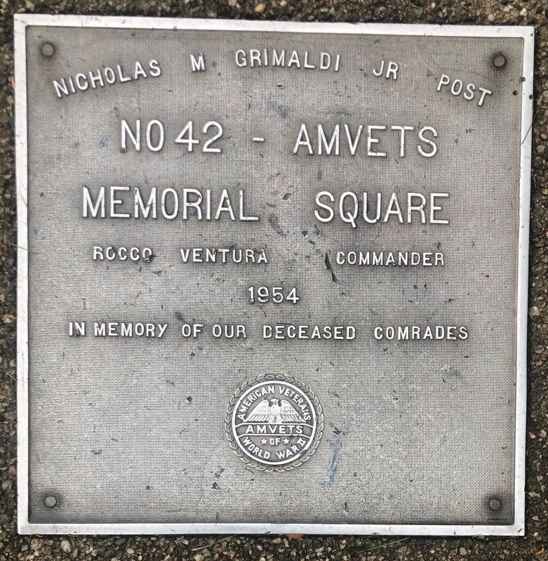 No. 42 Amvets Memorial Square Marker image. Click for full size.