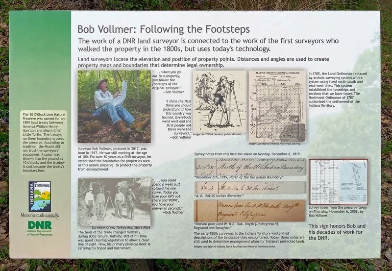 Bob Vollmer: Following the Footsteps Marker image. Click for full size.