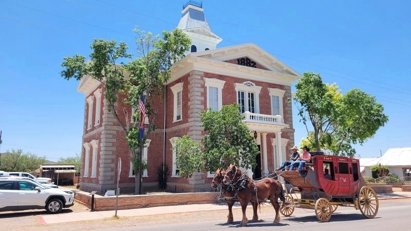 The view of the front of the Cochise County Courthouse image. Click for full size.