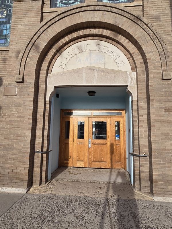 Cheyenne Masonic Temple entrance image. Click for full size.