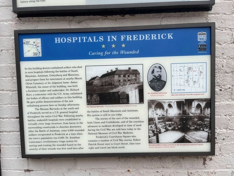 Hospitals in Frederick Marker image. Click for full size.