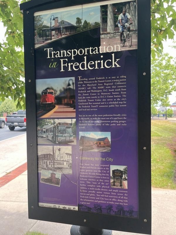 Transportation in Frederick Marker image. Click for full size.