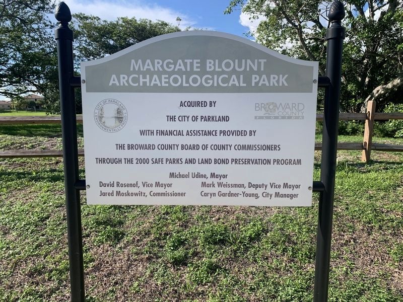 Margate Blount Archaeological Site image. Click for full size.