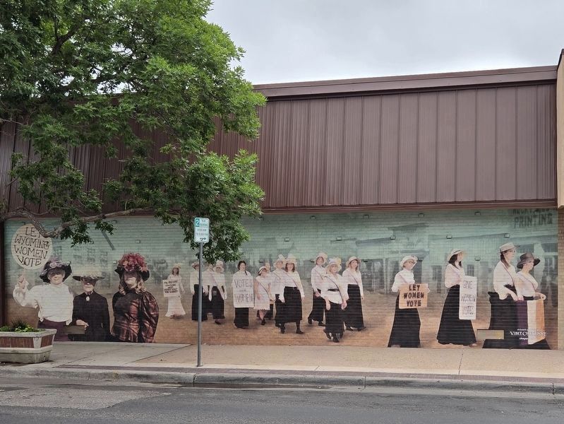 Women's Suffrage mural image. Click for full size.