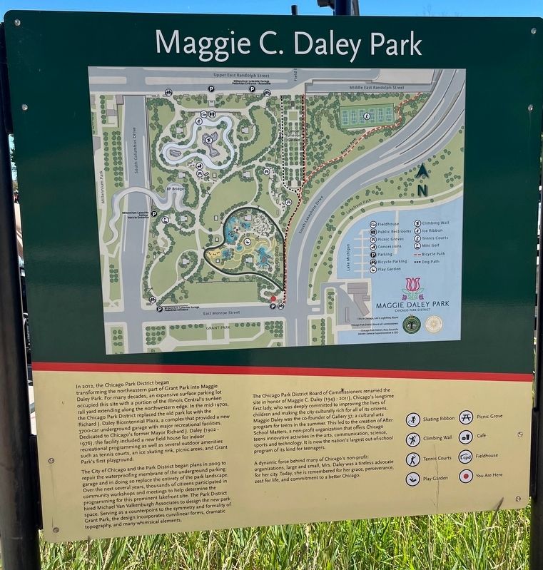 Maggie C. Daley Park Marker image. Click for full size.