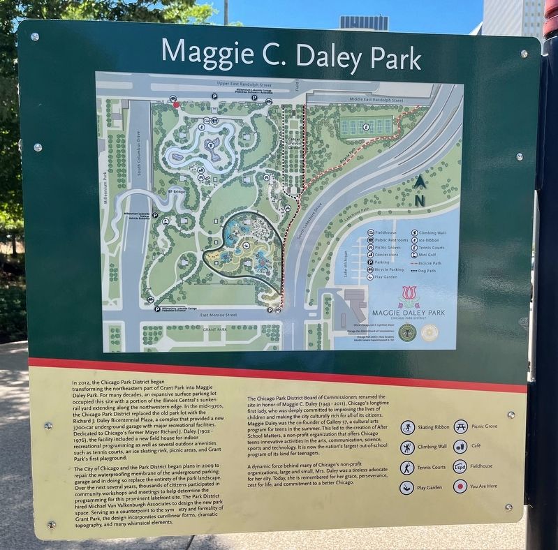 Maggie C. Daley Park Marker image. Click for full size.