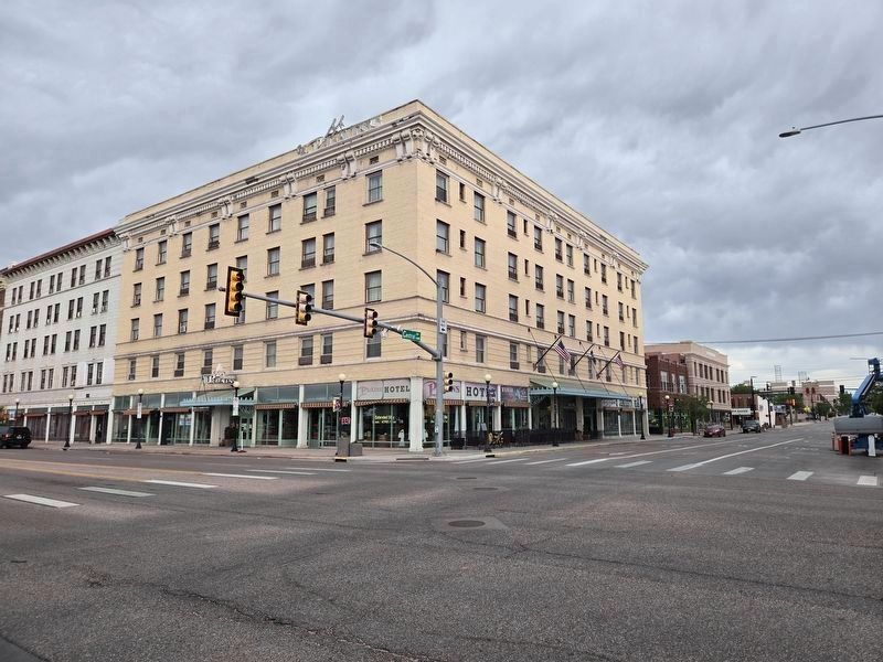 The Plains Hotel Building as mentioned in the marker. Click for full size. The Plains Hotel Building as mentioned in the marker image. Click for full size.