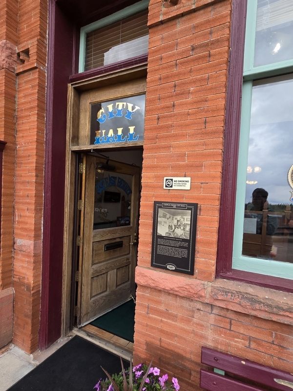 Cripple Creek City Hall 1898 Marker. Click for full size. Cripple Creek City Hall 1898 Marker image. Click for full size.