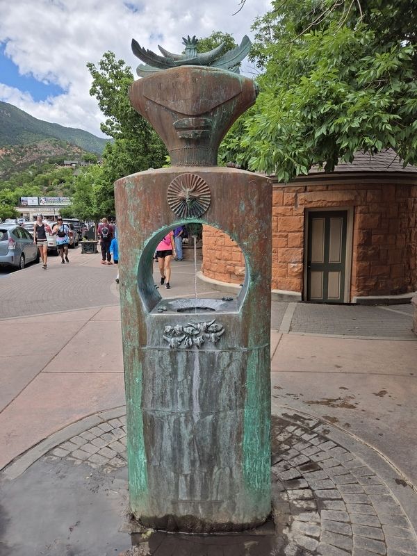 Cheyenne Spring fountain. Click for full size. Cheyenne Spring fountain image. Click for full size.